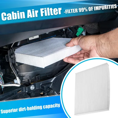 Miniatura 4 de X AUTOHAUX Filtro de aire de motor + filtro de aire de cabina para Kia Forte ForteKoup Forte5 2014-2018 Juego combinado de filtro de aire
