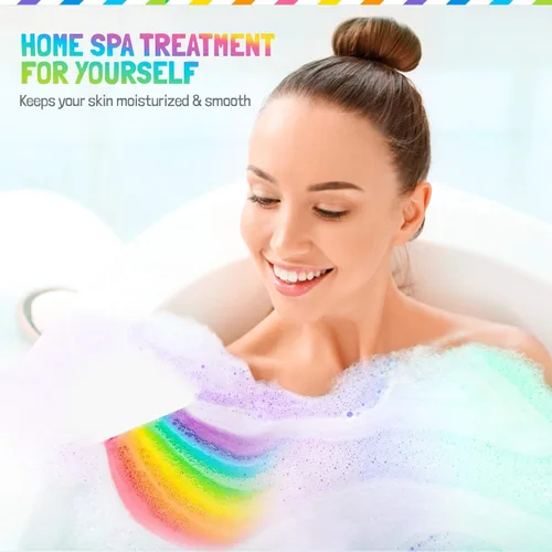Miniatura 4 de Bombas de baño para niños, bombas de baño mágicas naturales con ingredientes orgánicos, hidratantes, colores vibrantes y burbujas ricas, bombas