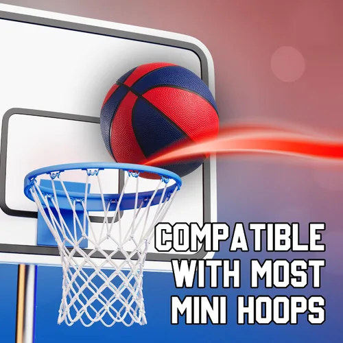 Miniatura 6 de PlayBolt Mini pelotas de baloncesto de goma de 7 pulgadas, tamaño 3 (paquete de 4) – Baloncesto de piscina para niños en varios colores interiores