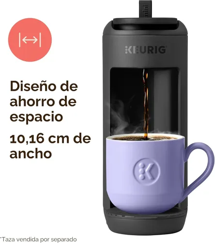 Miniatura 2 de Cafetera Keurig K-Mini Mate de una sola porción – Ultracompacta de 4" de ancho, compatible con tazas de viaje, ideal como regalo navideño para Negro