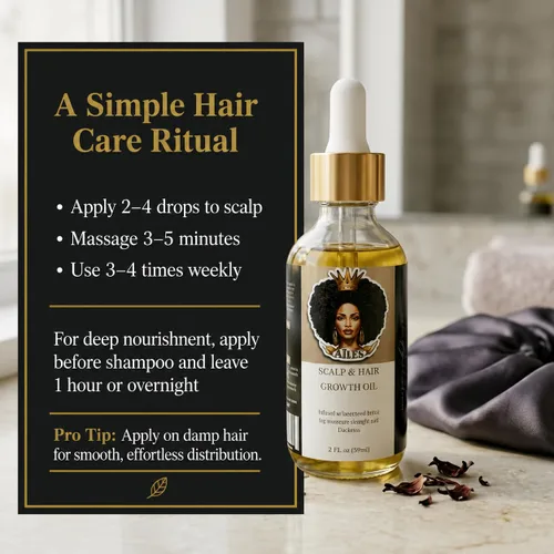 Miniatura 6 de AILES Biotin - Aceite capilar de romero para el crecimiento y engrosamiento del cabello, suero intenso para el cuero cabelludo con clavo, ricino