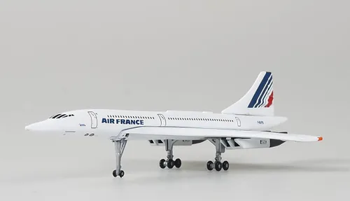 Miniatura 2 de ANTSIR Concorde - Modelo de avión fundido a presión, jet supersónico de metal a escala 1/400, réplica F-BVFB, regalo coleccionable para entusiastas