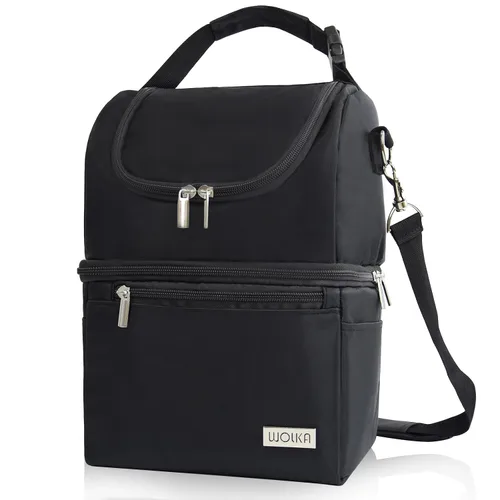 Bolsa enfriadora de leche materna - Bolsa enfriadora para madres lactantes multifunción, bolsa térmica con aislamiento para biberones con Todo negro
