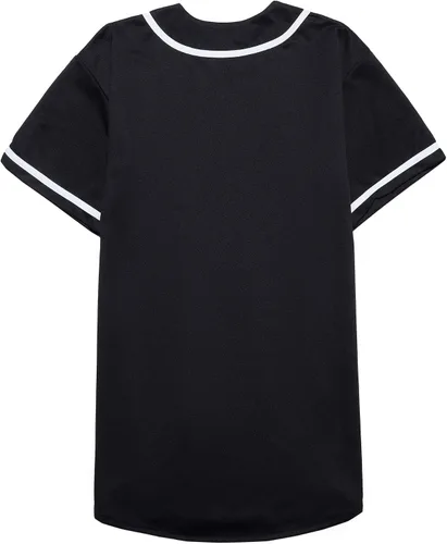 Miniatura 4 de EALER BJ80 Series - Camiseta de béisbol para hombre, con botones, manga corta, hipster, hip hop, uniformes deportivos