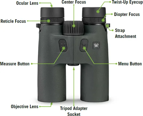 Miniatura 6 de Vortex Optics Ranger HD 3000 10x42 - Prismáticos láser