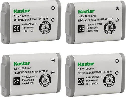 Miniatura 8 de Kastar Paquete de 1 batería de repuesto HHR-P103 para Panasonic KXTGA230S KX-TGA230W KXTGA230W KX-TGA2352 KXTGA2352 KX-TGA271 KXTGA271 KX-TGA271A