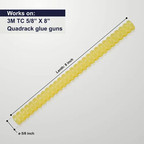 Miniatura 5 de Barras de pegamento de grado comercial ASA Quadrack - 5/8" x 8" Solo funciona con pistolas de pegamento 3M Polygun TC, LT y EC Ideal
