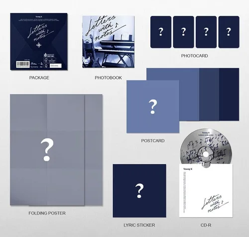 Miniatura 8 de YOUNG K LETTERS WITH NOTES 1st Full Album ALBUM Ver Ver. K-POP SEALED
