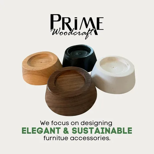 Miniatura 9 de Elevadores de madera de nogal para muebles, 1 pulgada de altura, 4 elevadores, color negro, elevadores de cama de alta calidad para limpieza