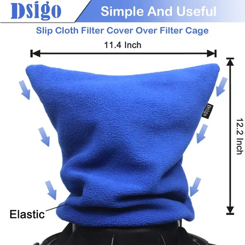 Miniatura 3 de DSIGO Filtro de Aspiradora para Tienda Retenedor Cubierta Reutilizable Azul Detentor de Polvo para Aspiradora