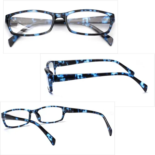 Miniatura 5 de Henotin - Paquete de 5 lentes de lectura con filtro de luz azul, antifatiga visual, lentes de lectura para computadora para mujeres y hombres