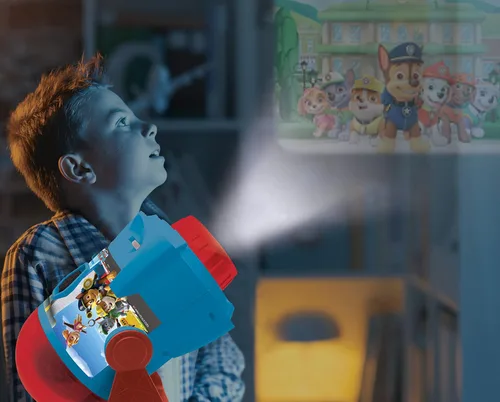 Miniatura 4 de LEXiBOOK Paw Patrol - Mis Historias Cobran Vida - Proyector de Historias con Sonidos, Temporizador y Folleto, Azul/Rojo