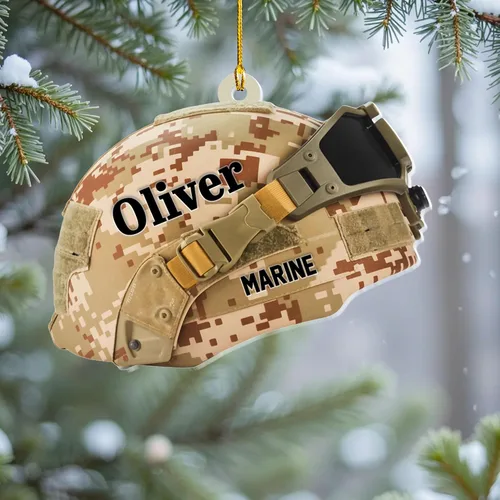 Miniatura 7 de Adornos de Navidad del ejército estadounidense, adorno de veterano para hombres y mujeres, adornos patrióticos para decoración de árbol de Navidad
