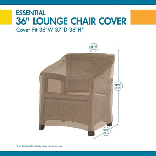 Miniatura 4 de Duck Covers Funda esencial resistente al agua de 36 pulgadas para silla de salón de patio, fundas para muebles de patio