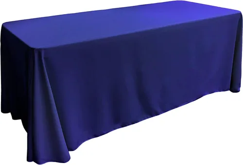 Miniatura 102 de LA Linen Mantel rectangular lavable de popelín de poliéster, resistente a las manchas y a las arrugas, cubierta de mesa 60x84, mantel de tela
