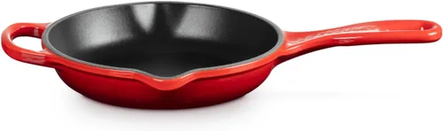 Miniatura 2 de Le Creuset Sartén de Hierro Fundido Esmaltado Signature con Mango de Hierro, 6.33", Cerise