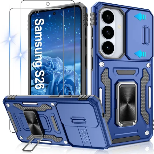 Miniatura 129 de Gritup para Samsung Galaxy S22 Funda con protectores de pantalla HD de 2 paquetes y cubierta deslizante para la cámara, protección contra caídas