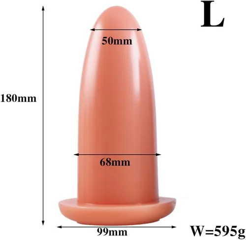 Miniatura 3 de Enchufe anal flexible y suave líquido masajeador de próstata anal fuerte juguete anal de silicona expande cuentas anales enchufe para hombres, Piel