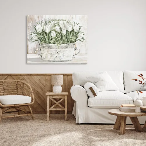 Miniatura 22 de Stupell Industries Lienzo decorativo para pared con diseño de pájaros y prado, diseño floral de Nan, 20 x 16 pulgadas
