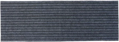 Abaodam Tapete antideslizante con patrón de rayas, absorbente de agua, para cocina, baño, color negro y gris, para uso doméstico, duradero, cómodo,