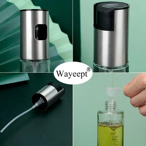 Miniatura 4 de Pulverizador de aceite de oliva para cocinar, rociador para freidora de aire, vinagre de canola, aceite vegetal, mini botella portátil, utensilios