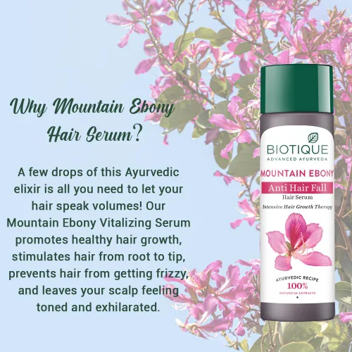 Miniatura 5 de Biotique Bio Mountain Ebony Vitalizing Serum Para Cabello Intensivo Caído