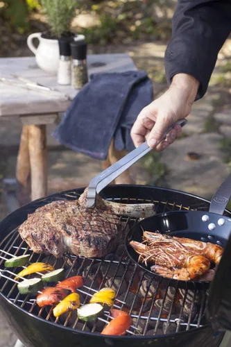 Miniatura 2 de Rösle USA 12374 Kitchen Collection - Pinzas para barbacoa de acero inoxidable, curvadas