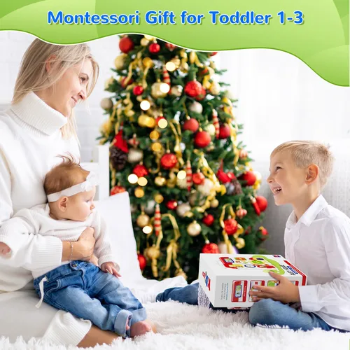 Miniatura 7 de Juguetes Montessori para niño y niña de 1 año, tablero musical Montessori ocupado para 12-18 meses de edad, juguete Montessori educativo para niños