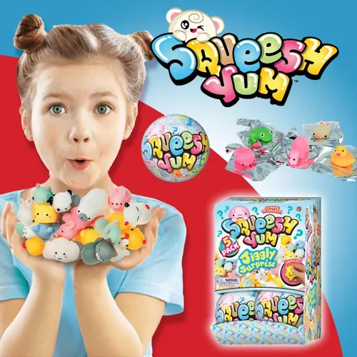 Miniatura 3 de JA-RU Mini Mochi Squishy Animals Bola misteriosa (1 bola, 5 juguetes blandos Mochi) Squishies de elevación lenta para niños. Juguetes para controlar