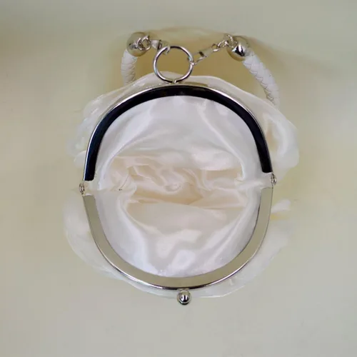 Miniatura 4 de Mily Bolso de noche de satén para mujer con forma de flor