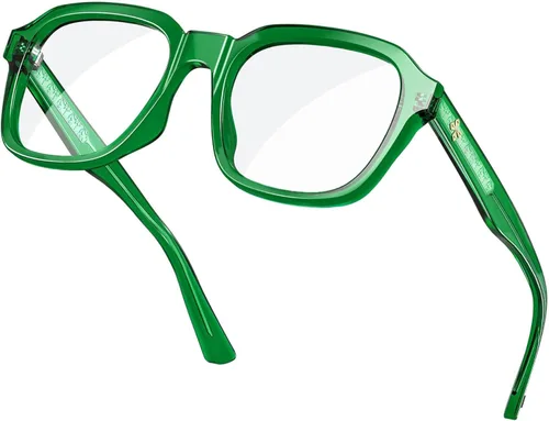 Miniatura 15 de VISOONE - Gafas de luz azul de moda con bloqueo de luz azul, anteojos cuadrados grandes para computadora para mujeres y hombres; Bennett
