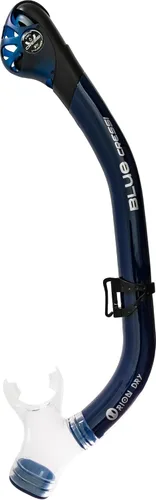 Cressi Snorkel seco para adultos - Boquilla de silicona y protector contra salpicaduras para evitar la entrada de agua - Orion Dry - Diseñado en