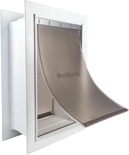 Miniatura 4 de PetSafe Puerta de entrada de pared para mascotas, marco telescópico, aísla mejor que las puertas de metal, puerta de gato y perro de bajo consumo