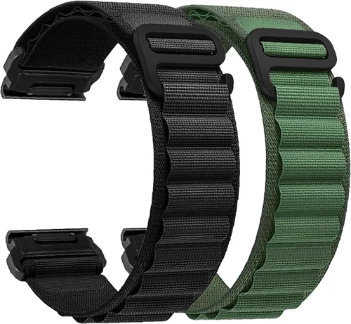 Correas de reloj compatibles con Garmin Fenix 7 Pro 6 Pro 5 plus Instinct 1 2 Forerunner 965 955 945 36.820 in Velcro/Alpine Loop Correa de reloj de