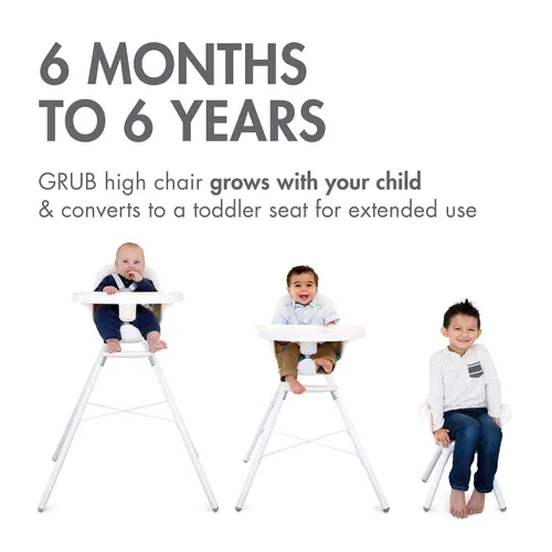 Miniatura 2 de Boon GRUB Silla alta ajustable para bebé, silla alta convertible y silla para niños pequeños, sillas altas para bebés y niños pequeños de 6 meses a
