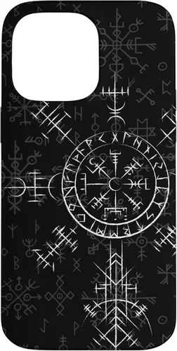 Miniatura 20 de Carcasa celta Vegvísir para iPhone 11, diseño de brújula vikinga, color celta