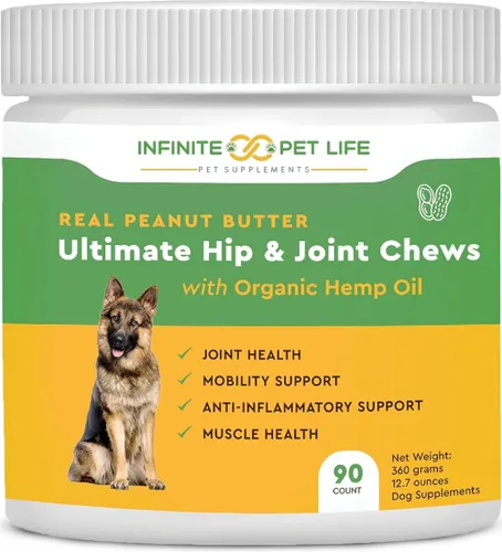 IPL Ultimate Suplemento para cadera y articulaciones para perros | Alivia el dolor, revitaliza el cartílago y desarrolla la salud muscular |