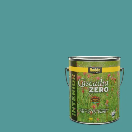 Miniatura 40 de Rodda Paint CASCADIA XL Pintura e imprimación satinada exterior en uno, cuarto de galón, Aquafir