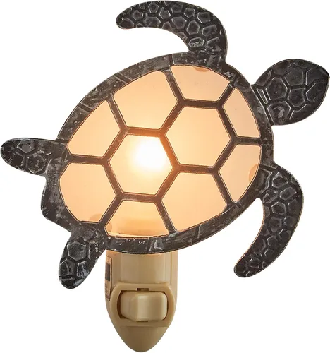 Miniatura 5 de Park Designs Cape Hatteras - Luz nocturna Lámpara de acento de faro costero con bombilla de 5 vatios Iluminación de salida de metal náutico