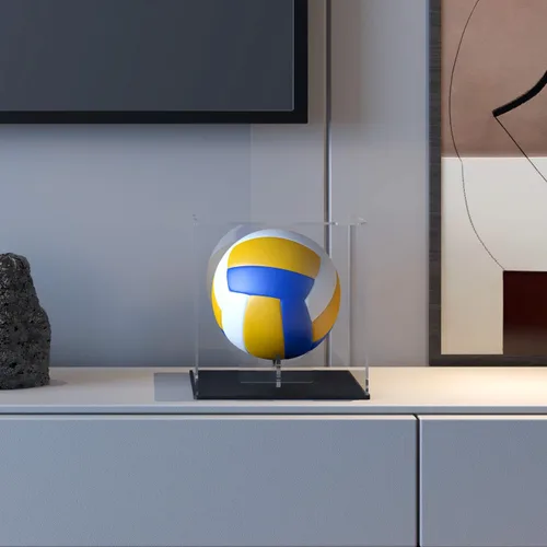 Miniatura 4 de Vitrina para Fútbol Americano con Soporte Elevador, Caja Acrílica para Fútbol Americano de Tamaño Completo, Balonmano, Dodgeball, Almacenamiento