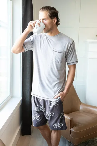 Miniatura 11 de Lazy One - Pantalones cortos de pijama para hombre, ropa de dormir