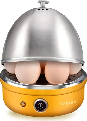 Miniatura 9 de VOBAGA Hervidor eléctrico de huevos, hervidor rápido de huevos con apagado automático para huevos suaves, medianos, duros, escalfados, al vapor