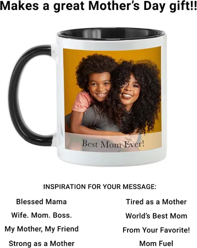 Miniatura 4 de Let's Make Memories Taza de fotos personalizada con mensaje, taza de café personalizada, ilustraciones para niños o tu foto y texto, para ella