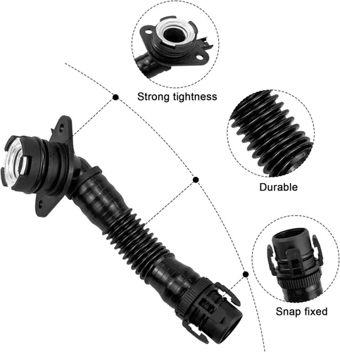 Miniatura 4 de 11127584128, Manguera de ventilación del cárter desde la tapa de válvula para BMW X1 X3 X4 X5 X6 135i 535i 640i