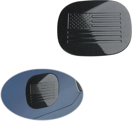 Cubierta del depósito de combustible de fibra de carbono para puerta de gas para Chevy Tahoe Suburban 2021-2026 para GMC Yukon 2021-2026