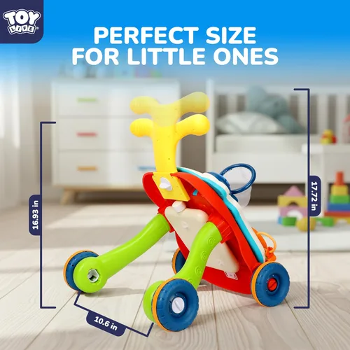 Miniatura 8 de TOY Life 3 en 1 Andador de bebé con centro de actividades, andador de sentarse a pararse para bebés de 6 a 12 meses, juguetes de caminar para bebés