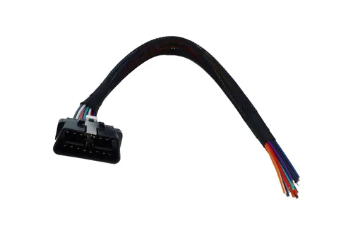 Miniatura 3 de OBD2 J1962 macho a extremo abierto 16pin cable de coleta de 1 pie/11.8 in (cable macho)
