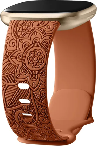 Miniatura 9 de Odbeai Correa compatible con Fitbit Versa 4/3 Correas para Mujer/Sense 2/Sense Correas, Bonito Patrón Floral Bohemio Elegante Pulseras de Repuesto