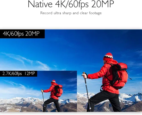 Miniatura 2 de AKASO V50 Elite 4K60fps Pantalla táctil WiFi Cámara de acción Control de voz EIS 131 pies Cámara impermeable 8X Zoom Control remoto