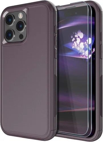 Miniatura 12 de Diverbox Funda para iPhone 15 Plus [a prueba de golpes] [a prueba de caídas] [protector de pantalla de vidrio templado], funda de protección